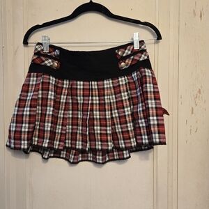 Red plaid tripp skirt size small